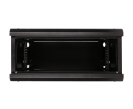 Extralink Szafka wisząca rack 4U 600x450 czarna szklane drzwi EX.2886 - 484910 - zdjęcie 10
